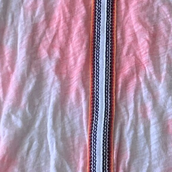 Pitusa Inca Pink/White Tie-Dye Short Sleeve Long Maxi Dress Pima Cotton Medium - Picture 8 of 8